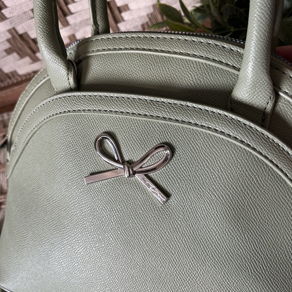Betsey Johnson Mint Green Satchel with Bow Accent - Picture 6 of 6